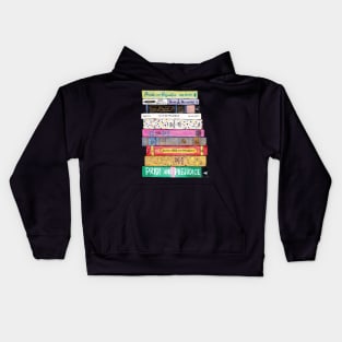 Jane Austen Books Kids Hoodie